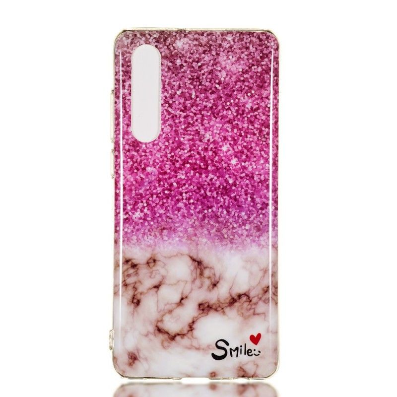 Hülle Für Huawei P30 Marmorglitter Und Lächeln