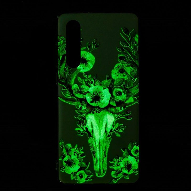 Hülle Huawei P30 Fluoreszierender Blühender Elch