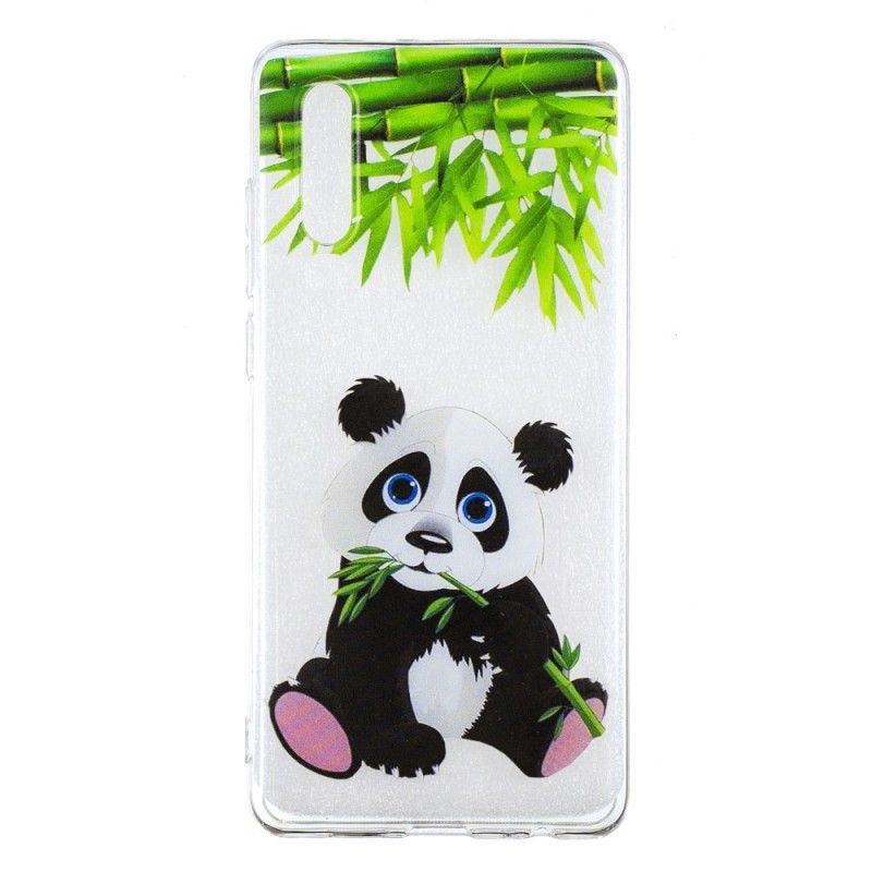 Hülle Huawei P30 Transparenter Panda Essen