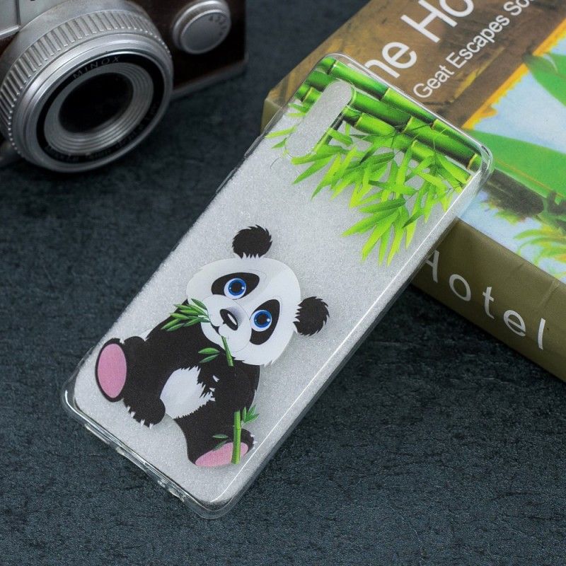 Hülle Huawei P30 Transparenter Panda Essen