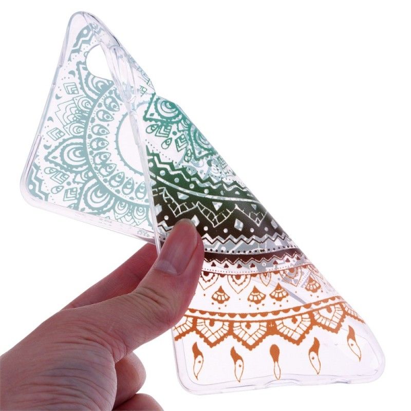 Hülle Huawei P30 Transparentes Buntes Mandala