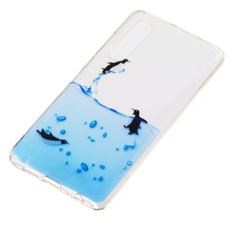 Hülle Huawei P30 Transparentes Pinguinspiel