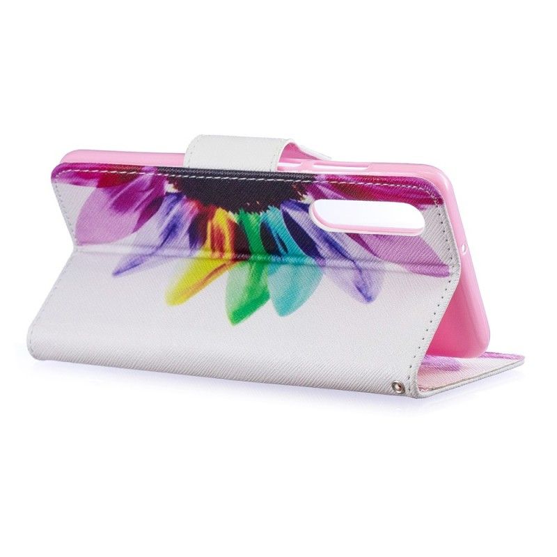 Lederhüllen Für Huawei P30 Aquarellblume