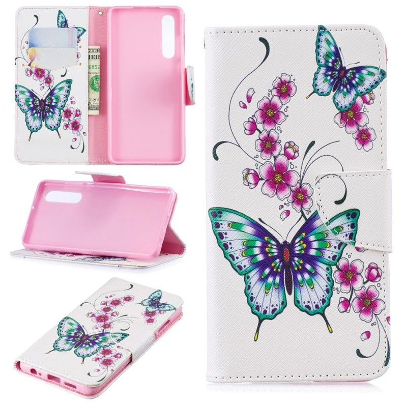 Lederhüllen Für Huawei P30 Wundervolle Schmetterlinge