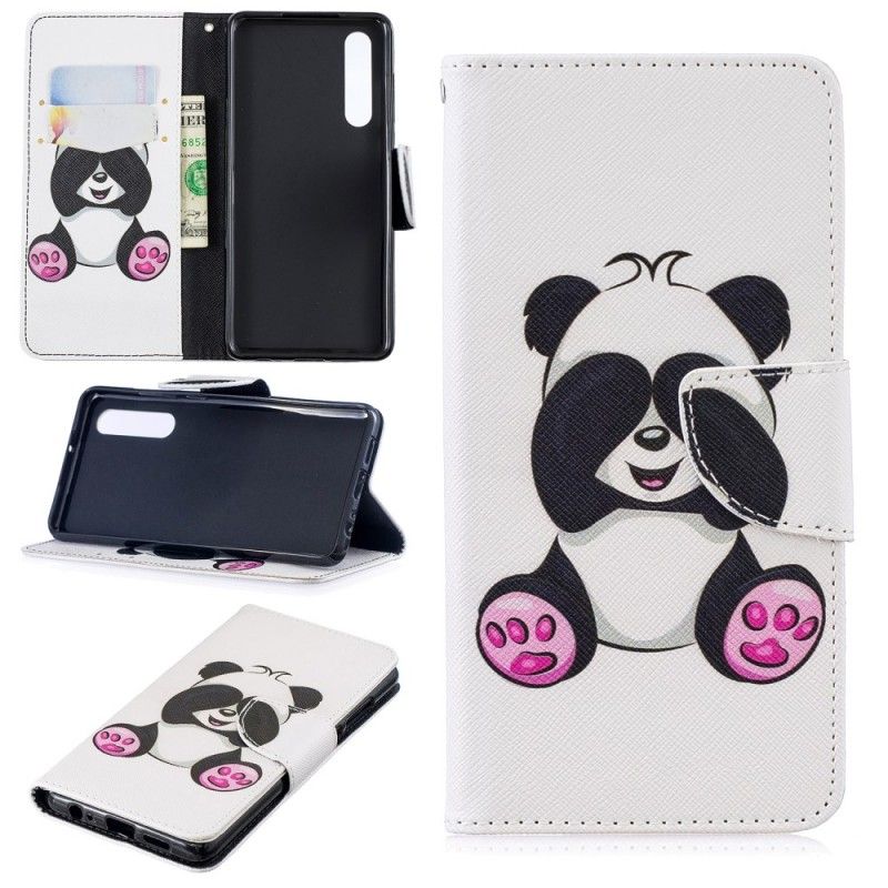 Lederhüllen Huawei P30 Lustiger Panda