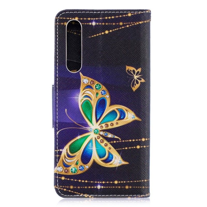 Lederhüllen Huawei P30 Magischer Schmetterling