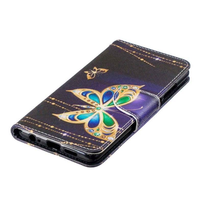 Lederhüllen Huawei P30 Magischer Schmetterling