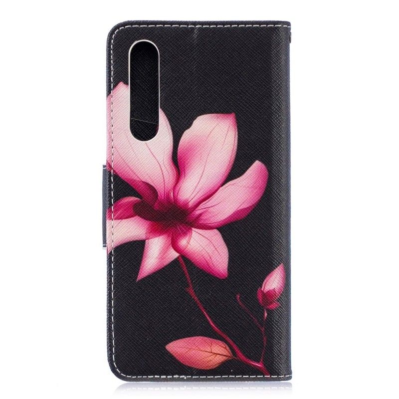 Lederhüllen Huawei P30 Rosa Blume