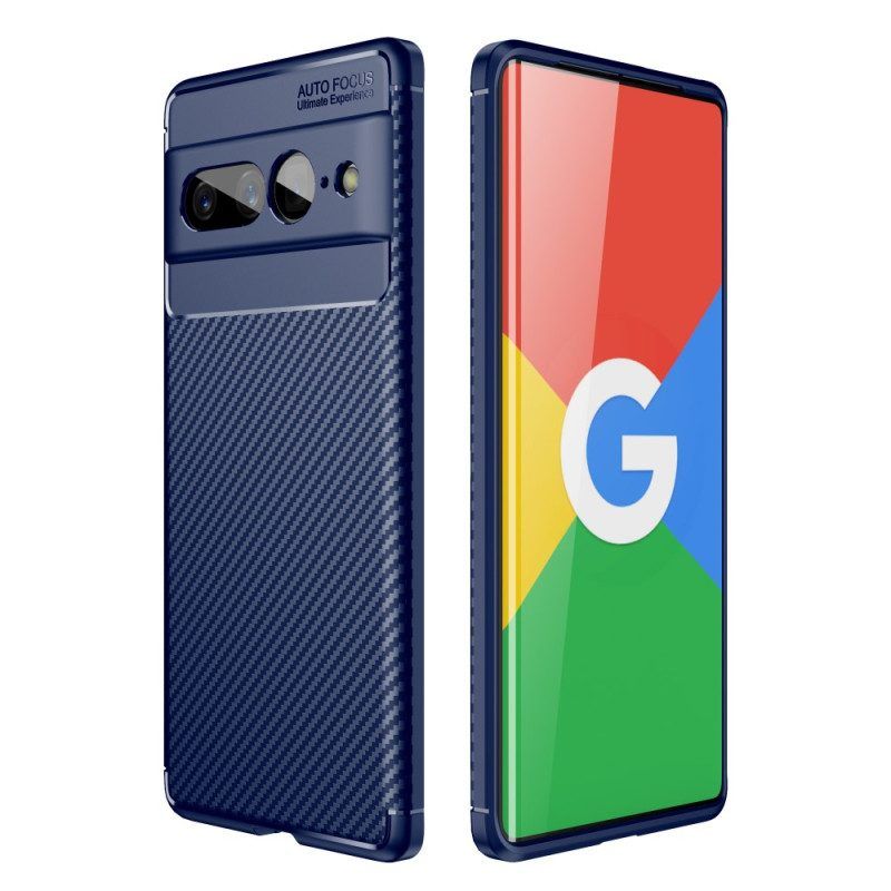 Handyhülle Für Google Pixel 7 Pro Flexible Kohlefaserstruktur