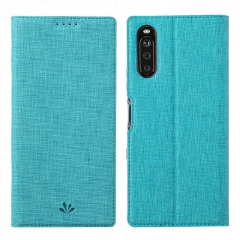 Flip Case Sony Xperia 10 Iii Strukturierter Vili Dmx