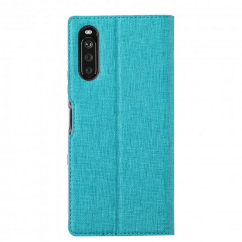 Flip Case Sony Xperia 10 Iii Strukturierter Vili Dmx