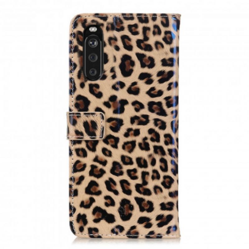 Lederhüllen Sony Xperia 10 Iii Leopard