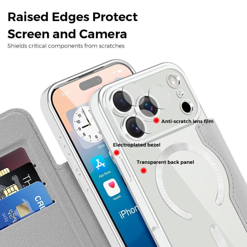 Flip Case iPhone 17 Pro Max Handyhülle Magsafe Kompatibel Gesteppt