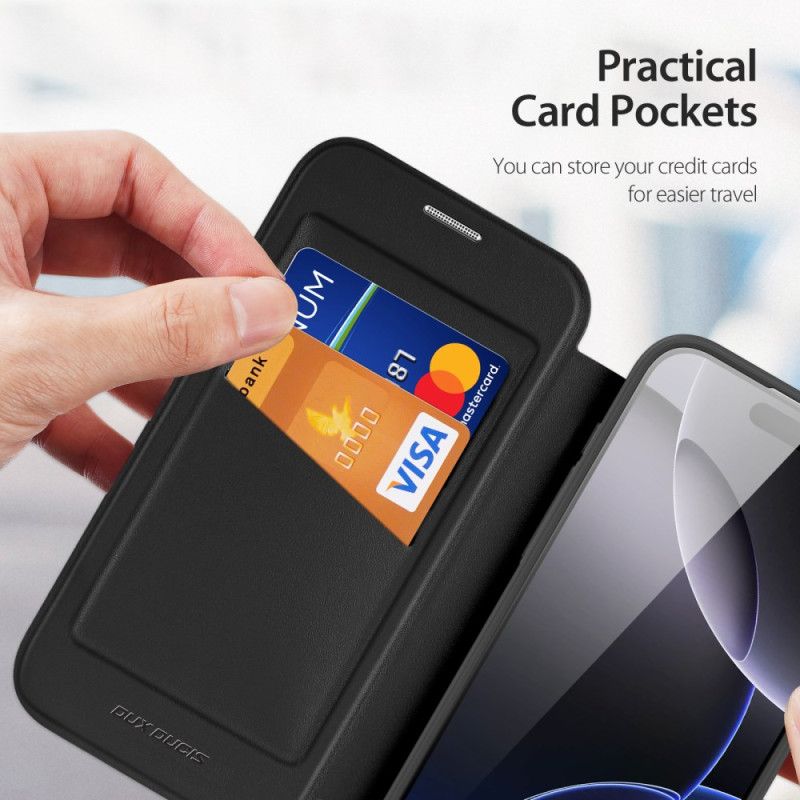 Flip Case iPhone 17 Pro Max Handyhülle Magsafe Kompatible Schutzfolie X Pro Series Dux Ducis