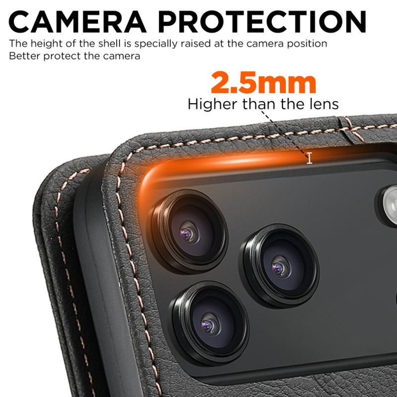 Flip Case iPhone 17 Pro Max Handyhülle Magsafe Premium Vintage Kompatibel