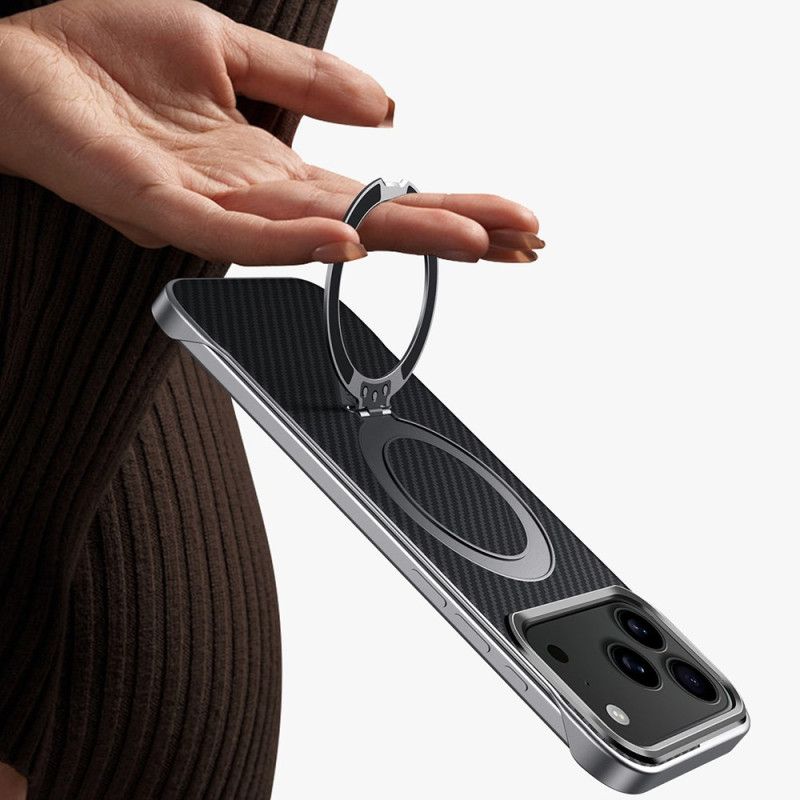 Hülle Für iPhone 17 Pro Max Magsafe Carbonfaser-ringhalterung