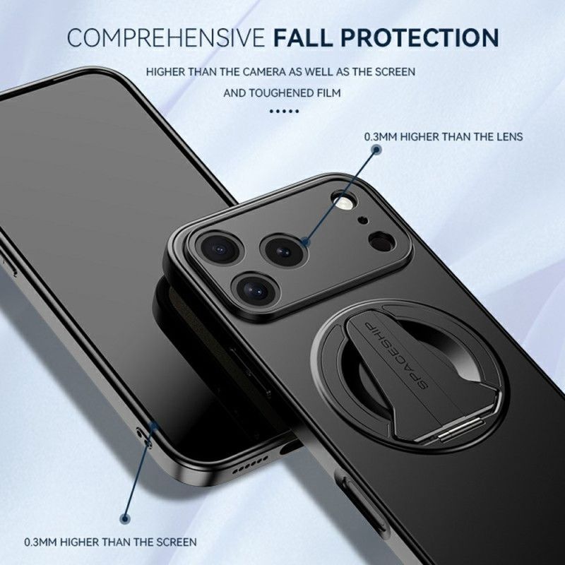 Hülle iPhone 17 Pro Max Handyhülle Magsafe-integrierte Halterung In Metalloptik