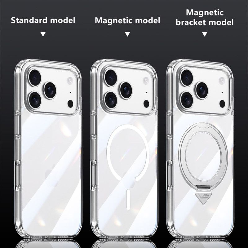 Hülle iPhone 17 Pro Max Handyhülle Magsafe-kompatible Transparente Halterung