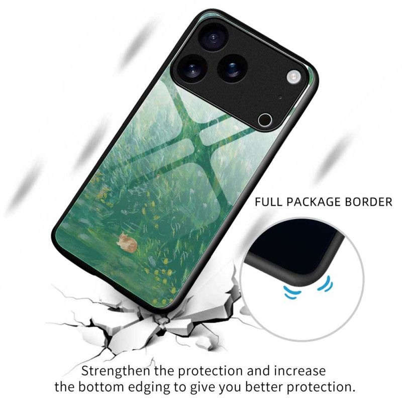 Hülle iPhone 17 Pro Max Handyhülle Sicherheitsglas Mit Katzenmotiv