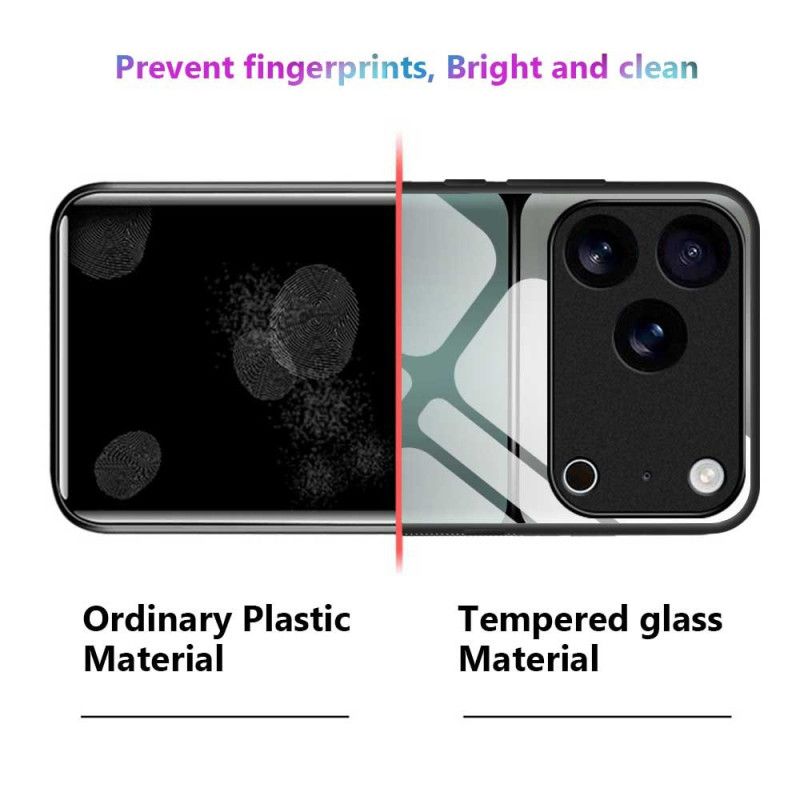 Hülle iPhone 17 Pro Max Handyhülle Zweifarbiges Sicherheitsglas