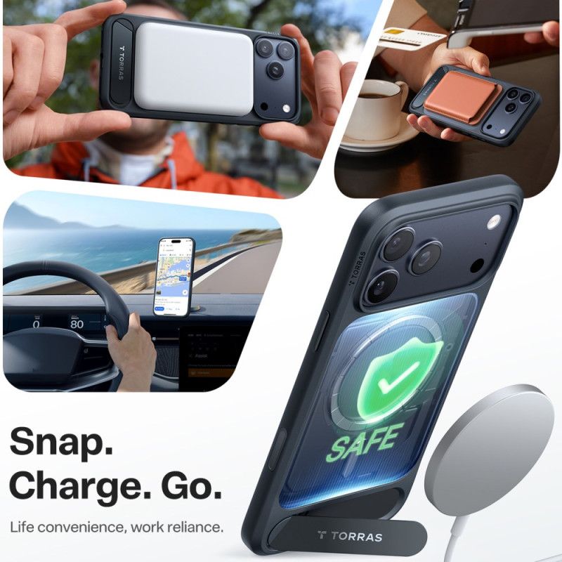 Hülle iPhone 17 Pro Max Magsafe Premium-design Mit Integriertem Ständer