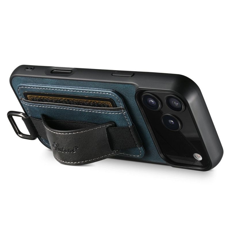 Hülle iPhone 17 Pro Max Suteni Kartenhalter Und Gurt