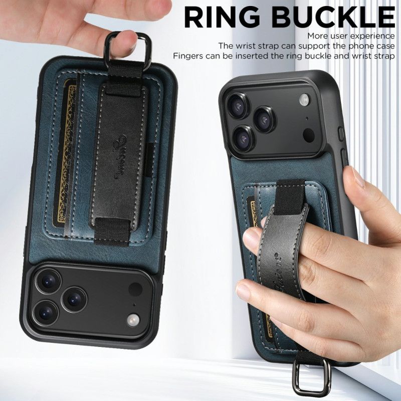 Hülle iPhone 17 Pro Max Suteni Kartenhalter Und Gurt