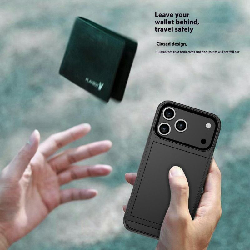 Hülle iPhone 17 Pro Max Verschiebbarer Kartenhalter