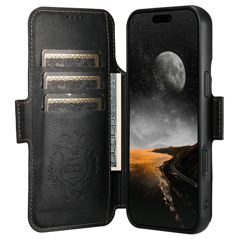 Lederhüllen iPhone 17 Pro Max Abnehmbare Zweifarbige Magsafe Hülle Suteni