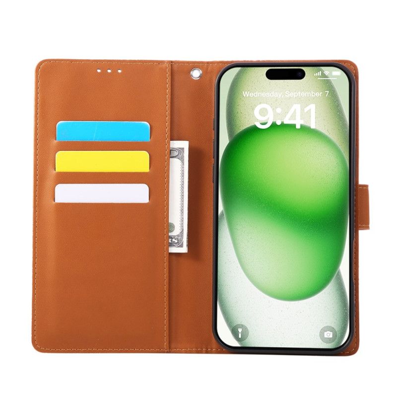 Lederhüllen iPhone 17 Pro Max Blumenmuster