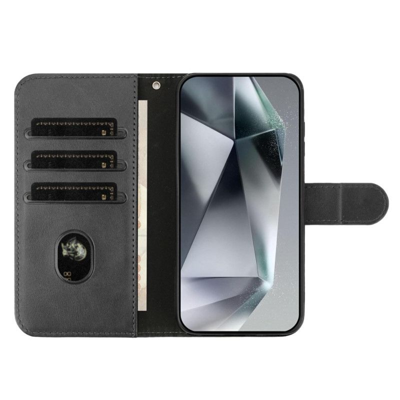 Lederhüllen iPhone 17 Pro Max Handyhülle S-design Mit Umhängeband