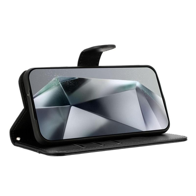 Lederhüllen iPhone 17 Pro Max Handyhülle S-design Mit Umhängeband