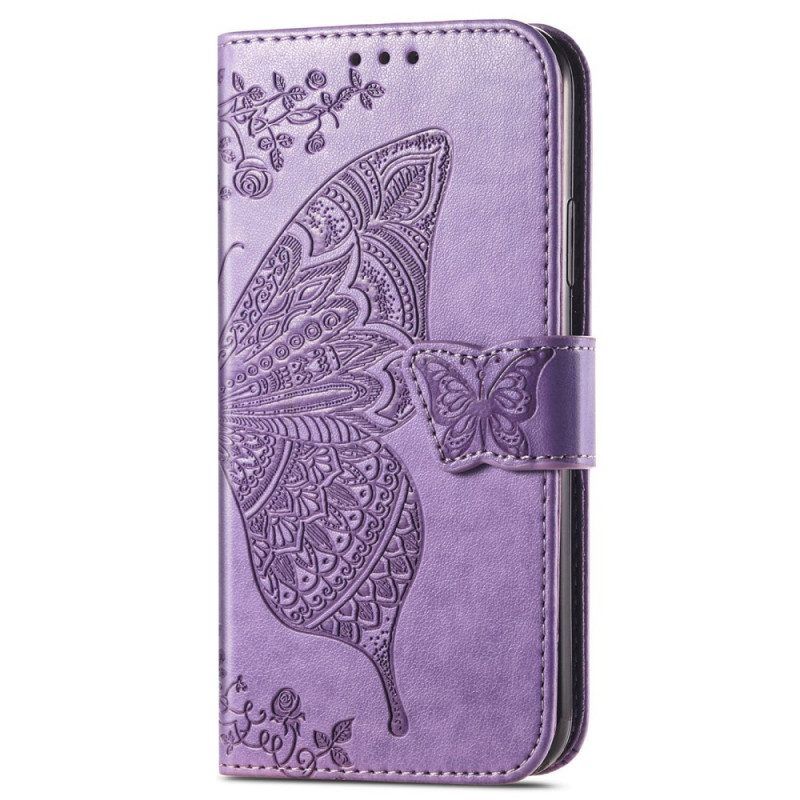 Flip Case Für Samsung Galaxy A13 Halbe Schmetterlinge