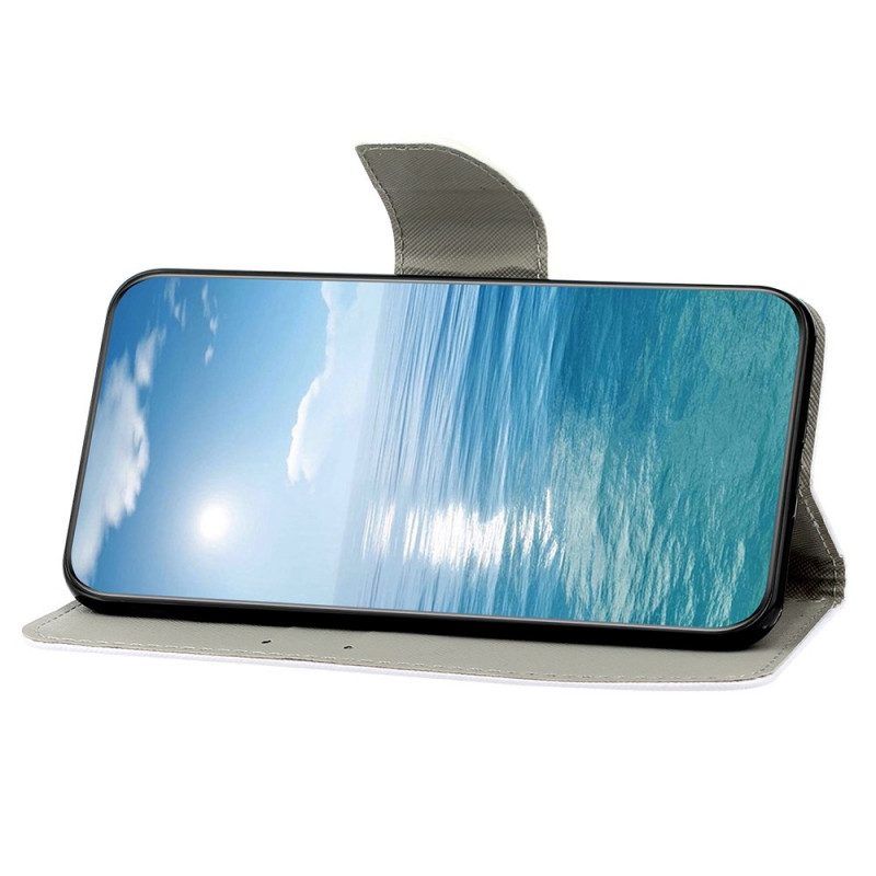 Flip Case Für Samsung Galaxy A13 Mit Kordel Tanga-gänseblümchen