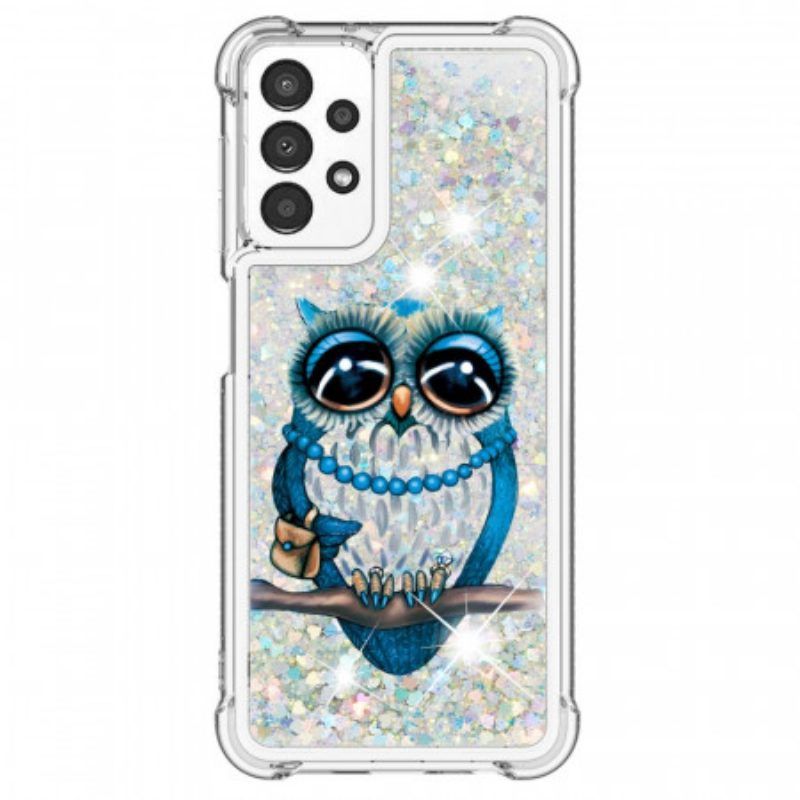 Handyhülle Für Samsung Galaxy A13 Miss Owl Pailletten