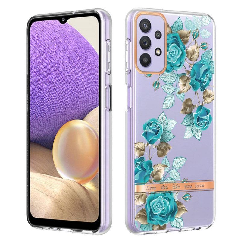 Handyhülle Für Samsung Galaxy A13 Nahtlose Blumen