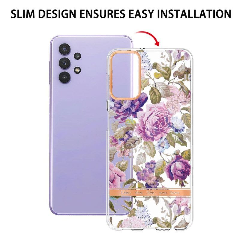 Handyhülle Für Samsung Galaxy A13 Nahtlose Blumen