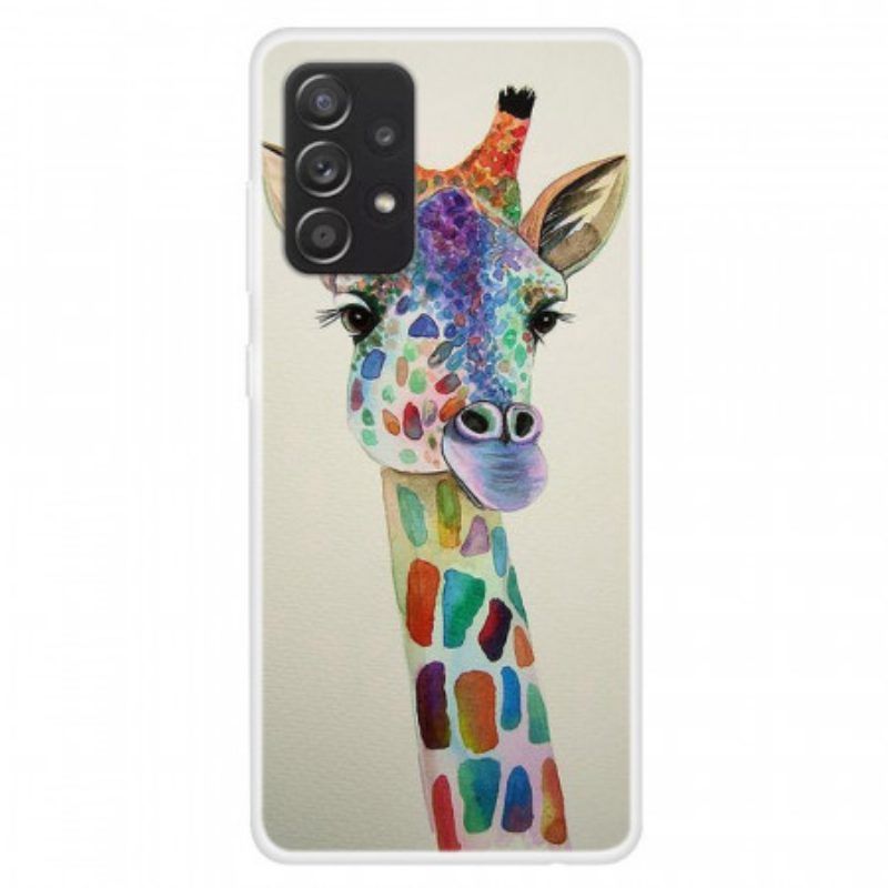 Hülle Für Samsung Galaxy A13 Bunte Giraffe