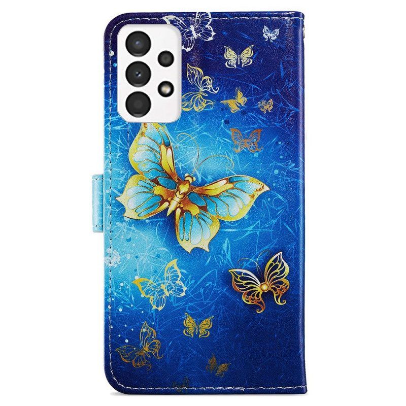 Lederhüllen Für Samsung Galaxy A13 Flug Der Schmetterlinge