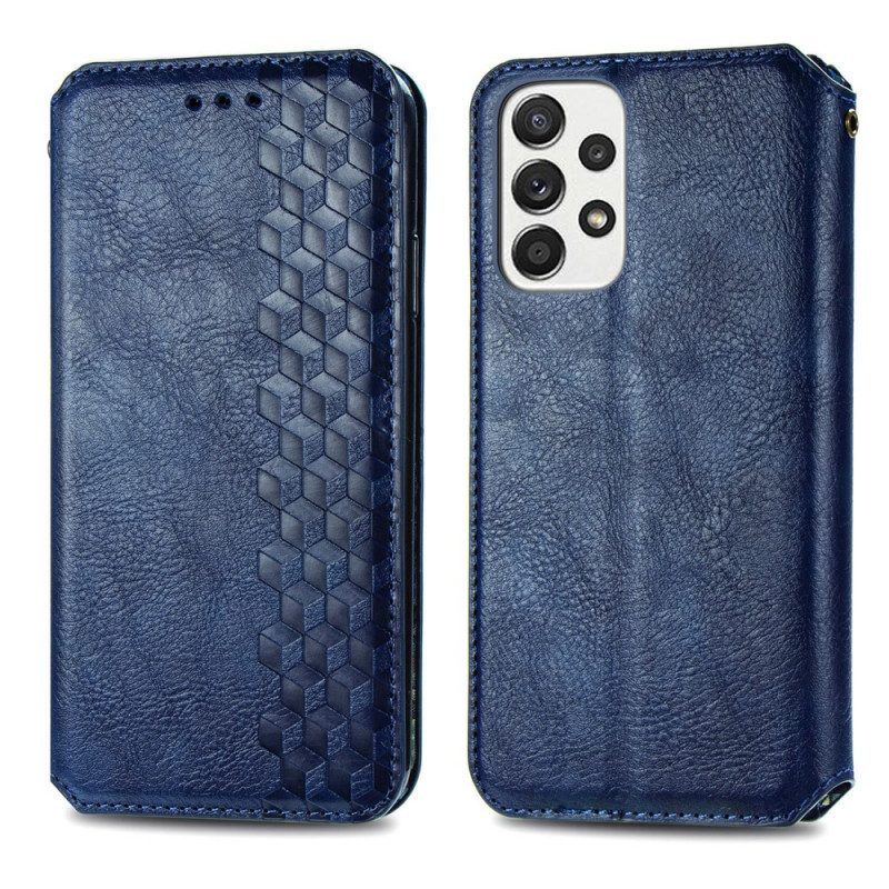 Schutzhülle Für Samsung Galaxy A13 Flip Case 3d-muster In Lederoptik