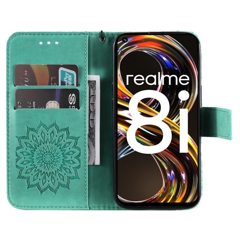 Lederhüllen Für Realme 8i Sonnenblume