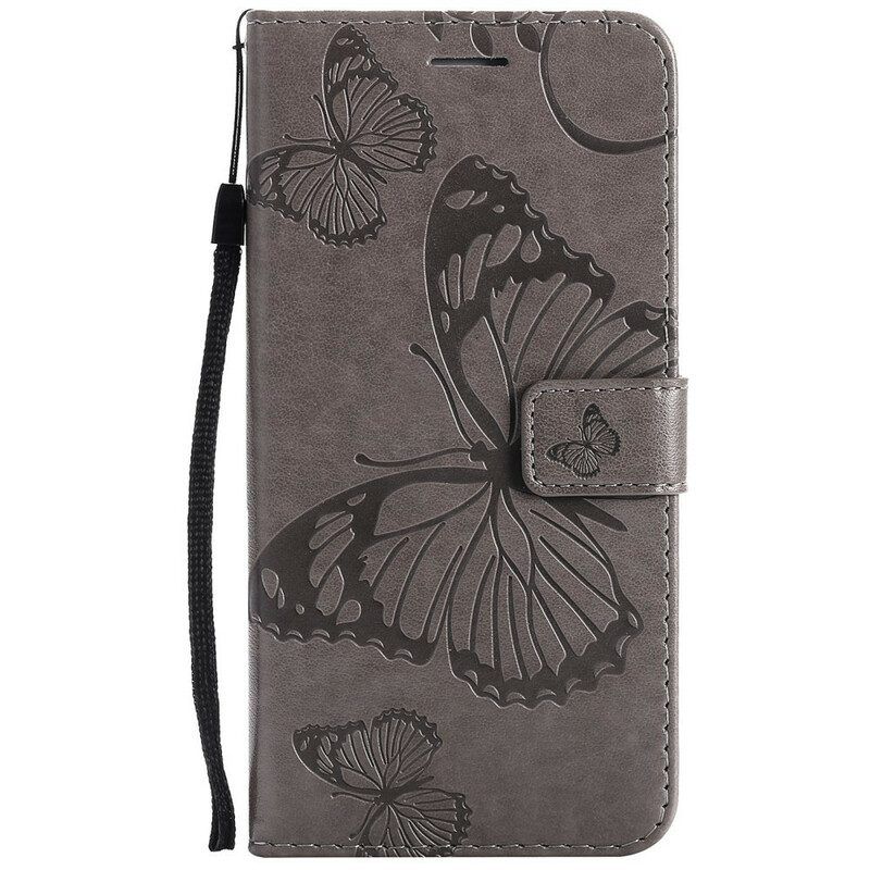 Flip Case Für Oppo Find X3 Neo Flip Case Schmetterlinge Und Schräge Klappe