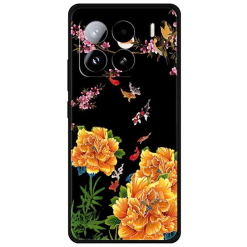 Hülle Xiaomi 15 Pro Handyhülle Blumen Und Fische