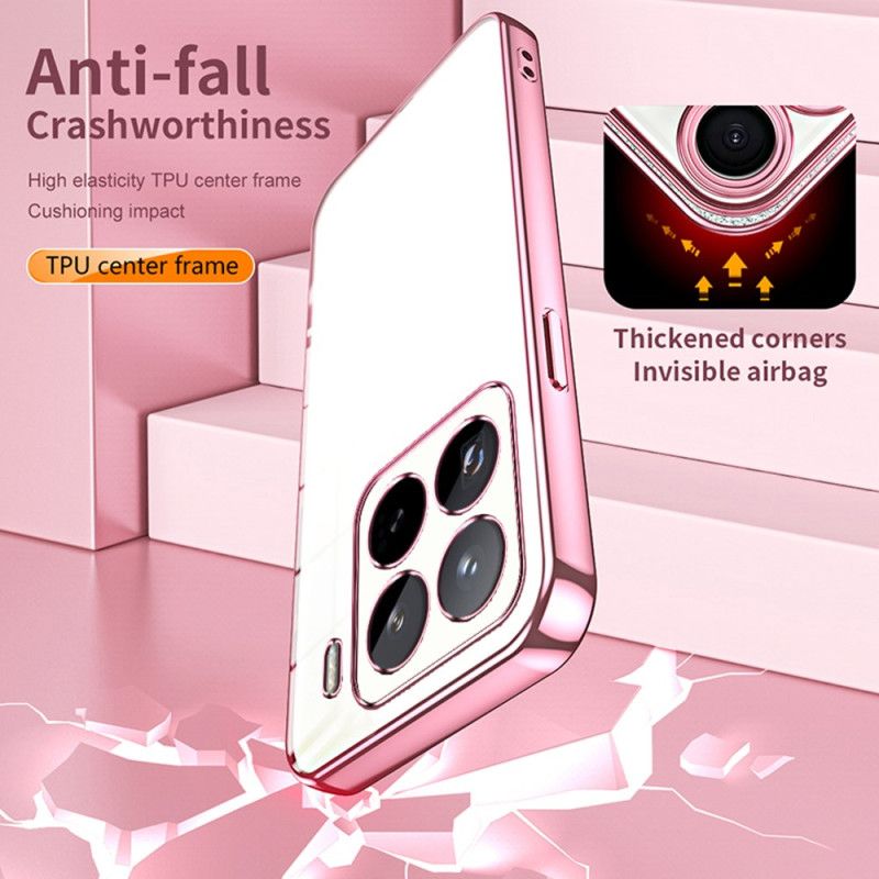 Hülle Xiaomi 15 Pro Handyhülle Metalloptik-rand