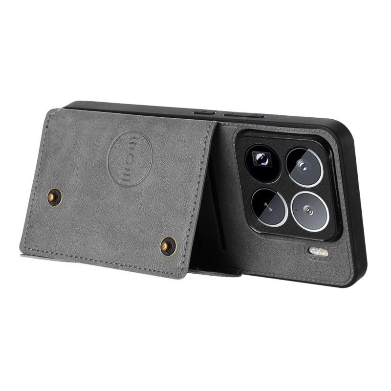 Hülle Xiaomi 15 Pro Kartenhalter In Lederoptik