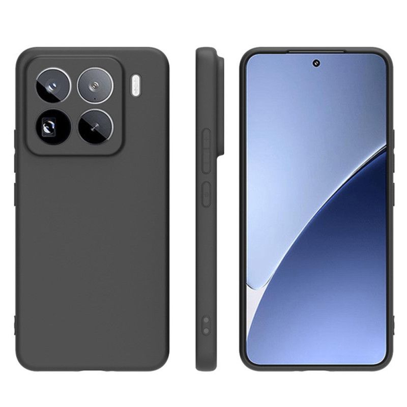 Hülle Xiaomi 15 Pro Mattes Silikon Mit Displayschutzfolie Aus Gehärtetem Glas