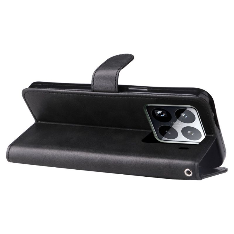 Lederhüllen Für Xiaomi 15 Pro Geldbörse Mit Reißverschluss