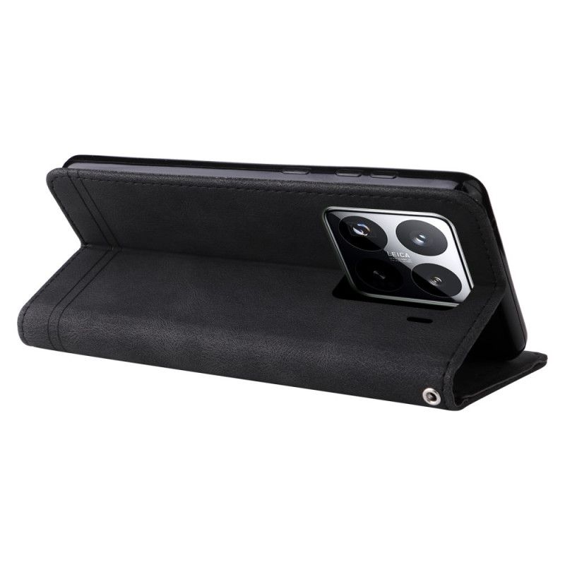 Lederhüllen Für Xiaomi 15 Pro Nieten Und Riemen