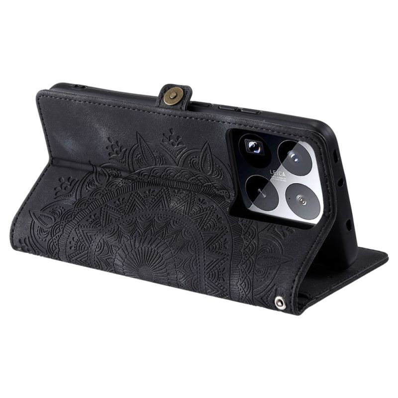 Lederhüllen Für Xiaomi 15 Pro Riemen Mit Totem-muster