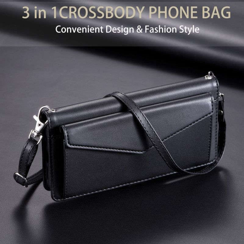 Lederhüllen Xiaomi 15 Pro Handyhülle Clutch Mit Riemen Und Schulterriemen